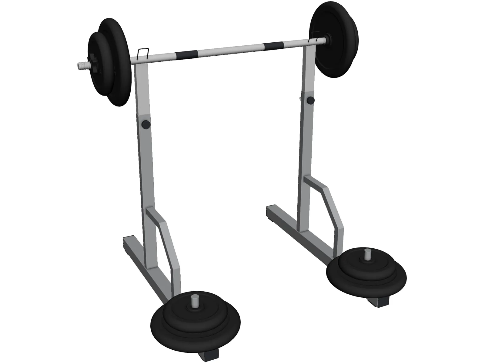 Barbell Gym 3D Model