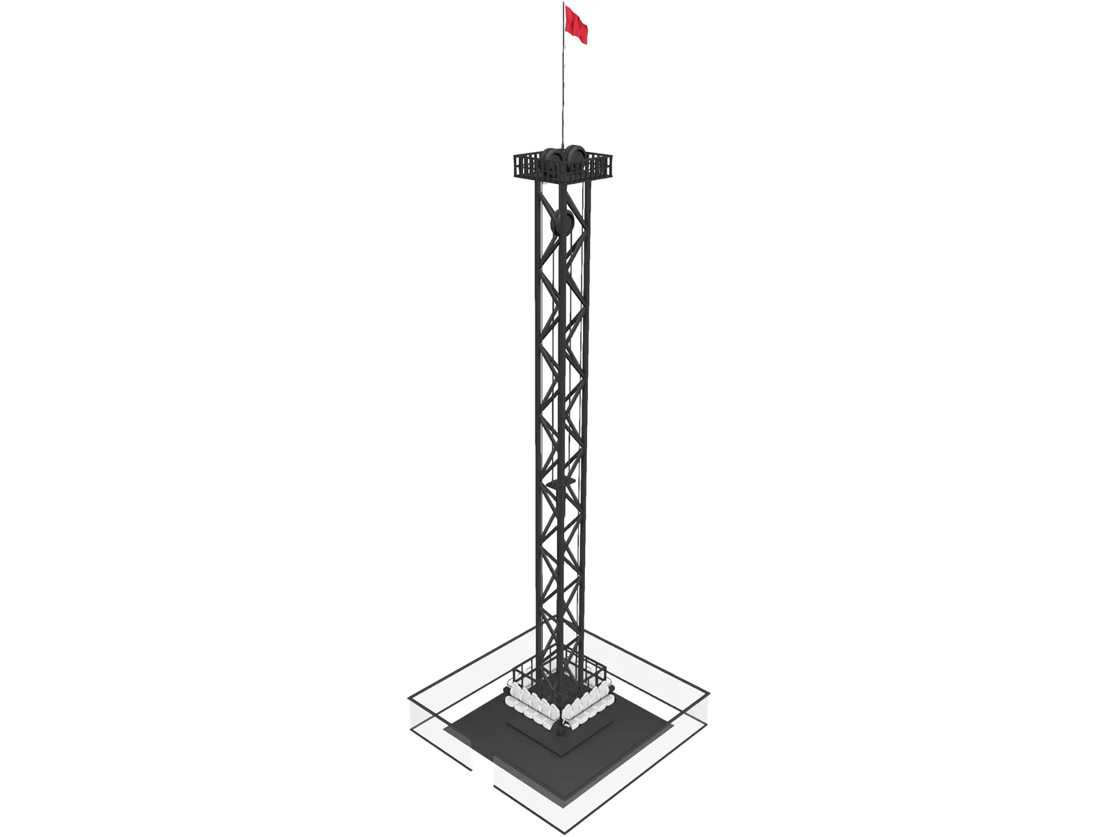 Rail Tower Extreme 3D Model