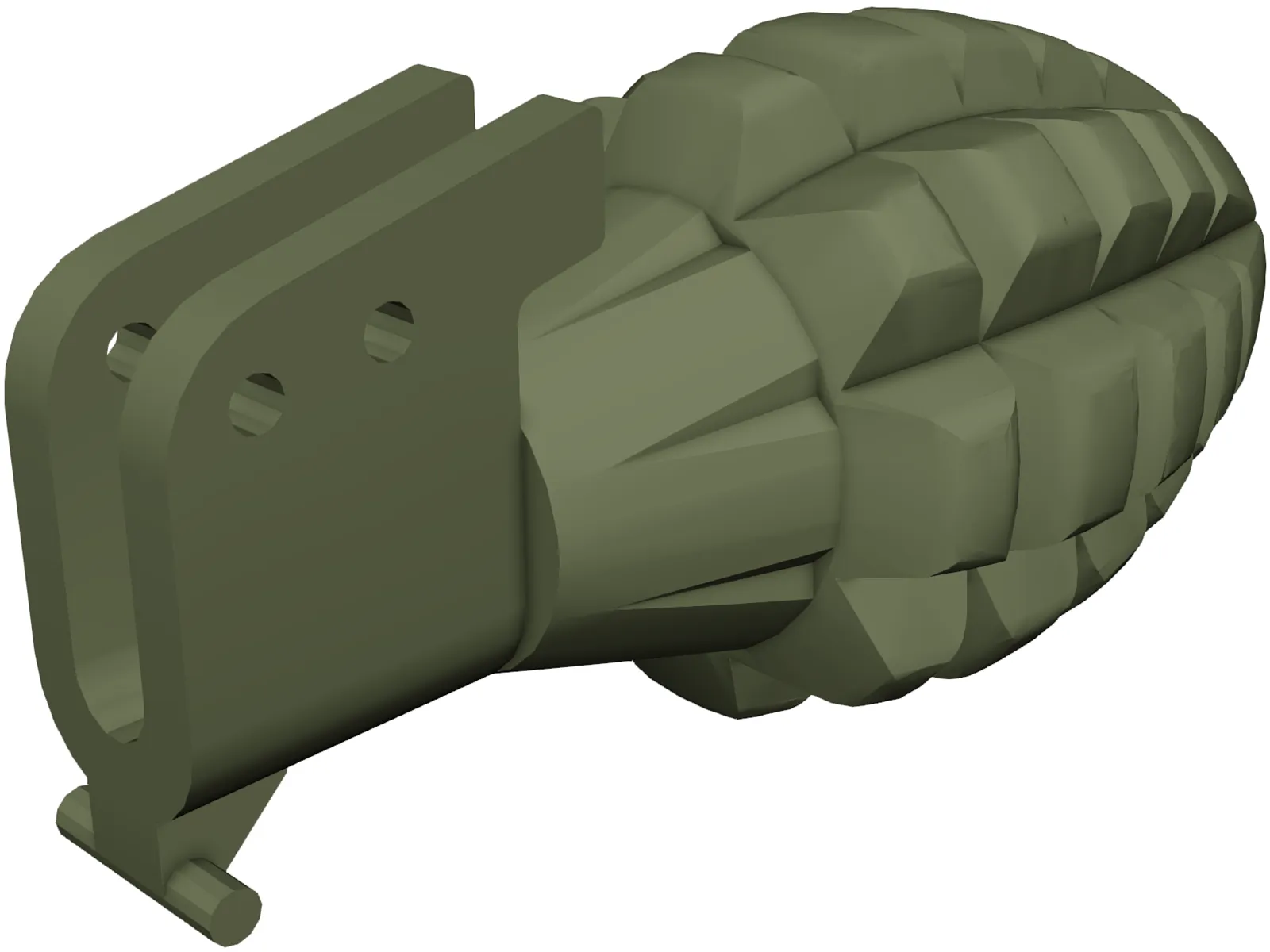 Pineapple Mk2 Grenade 3D Model