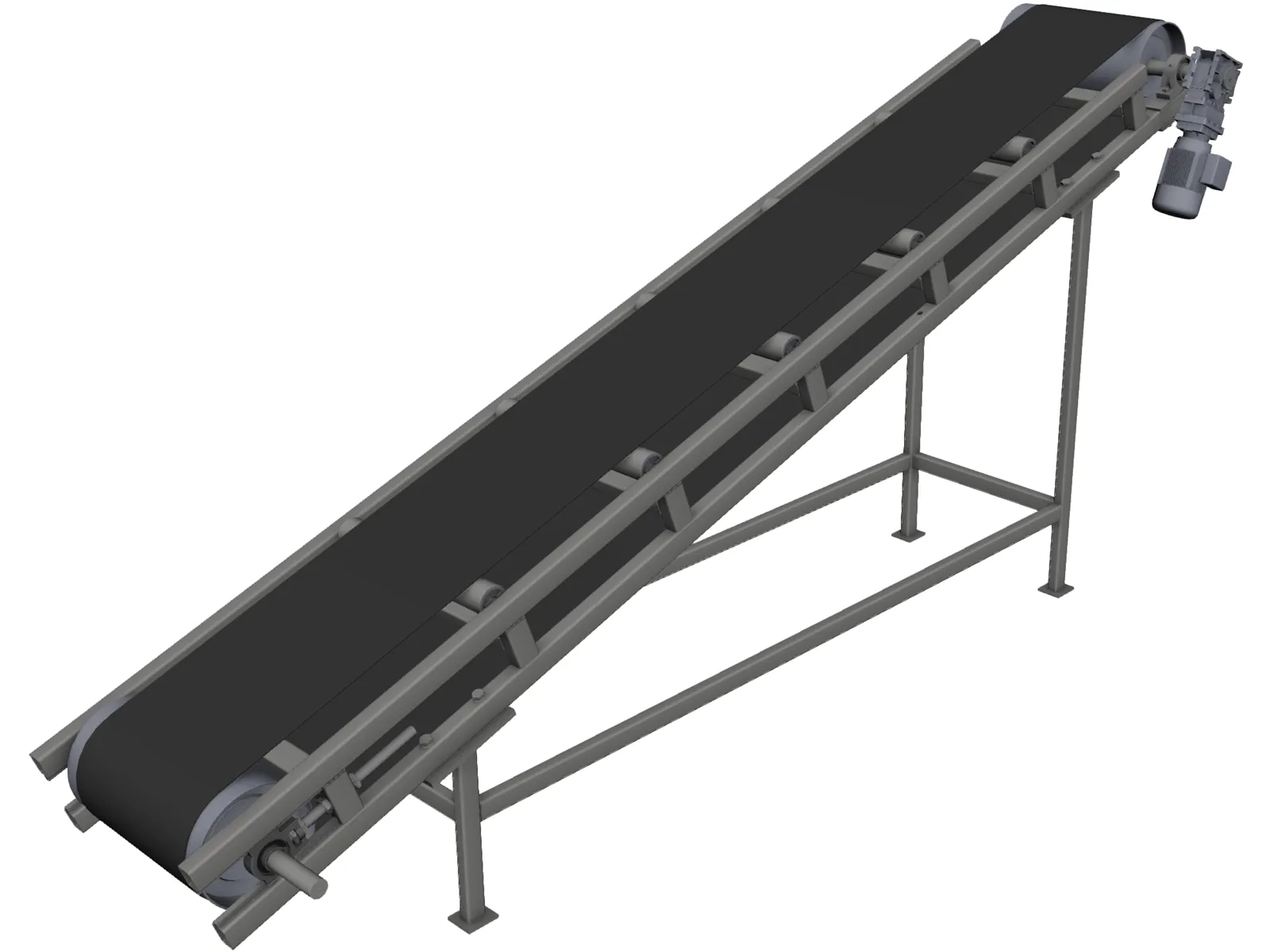 Belt Conveyor CAD Model 3DCADBrowser