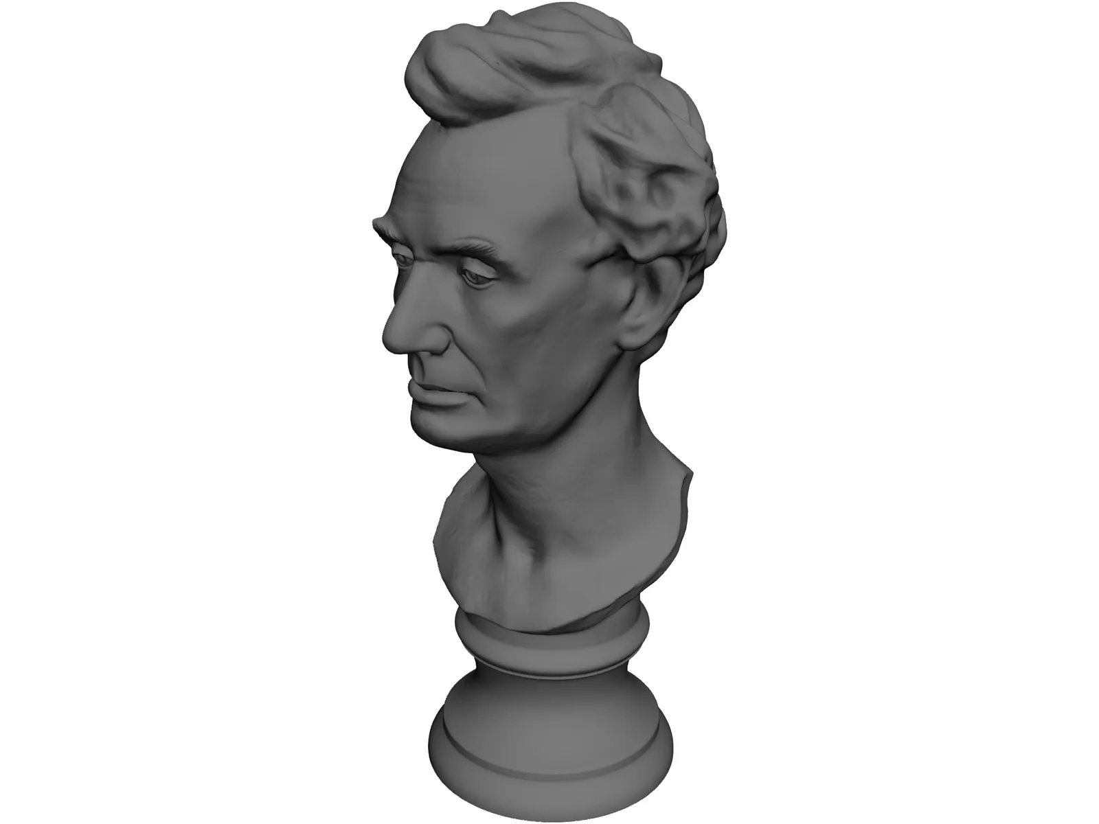 Abraham Lincoln Louvre Bust 3D Model