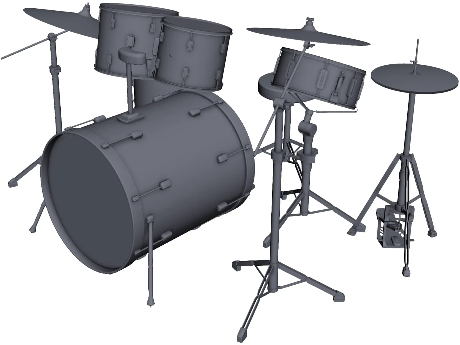 Drum Kit Pearl 3D Model