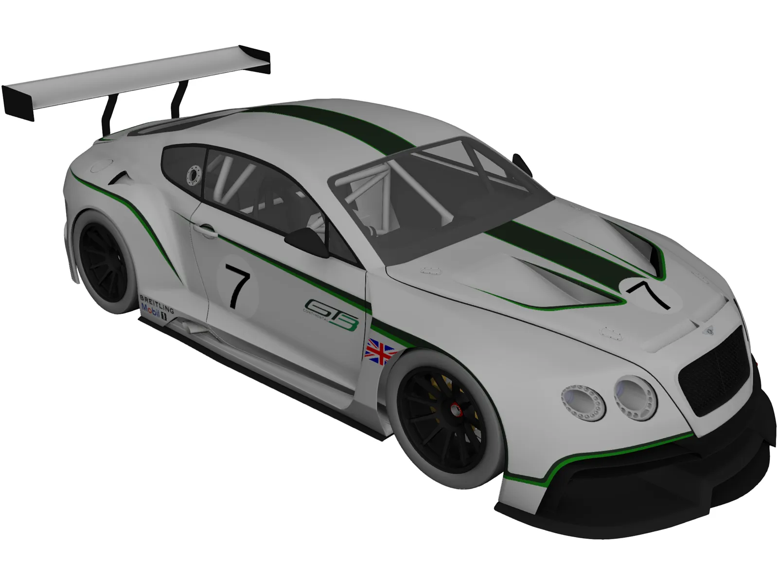 Bentley Continental GT3 3D Model