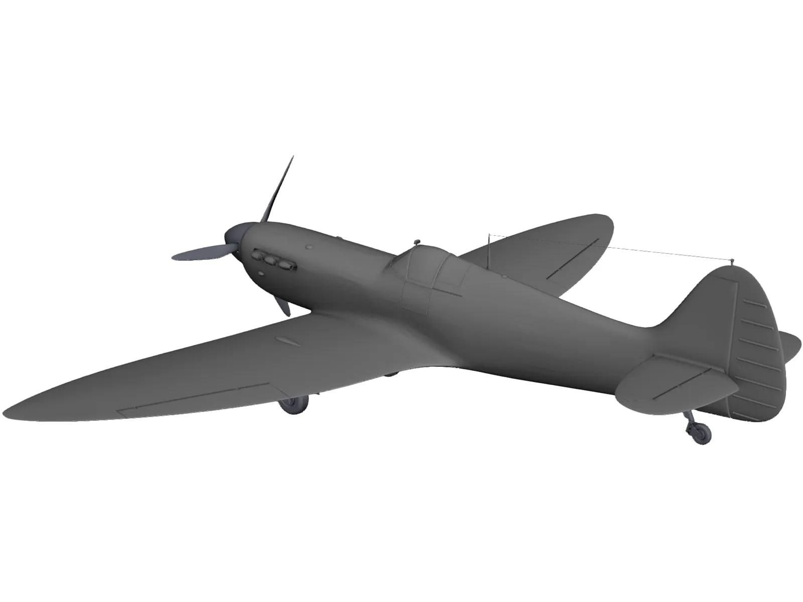 Supermarine Spitfire 3D Model