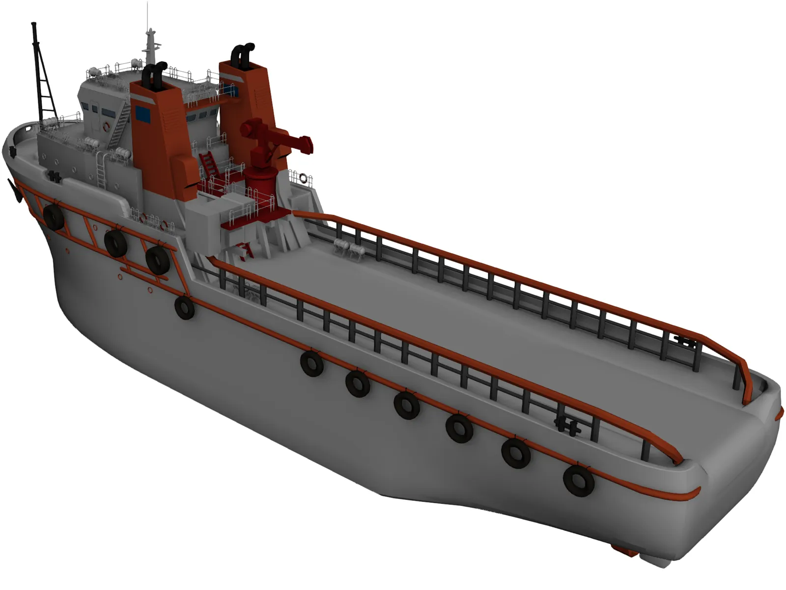 Tugboat 3D Model