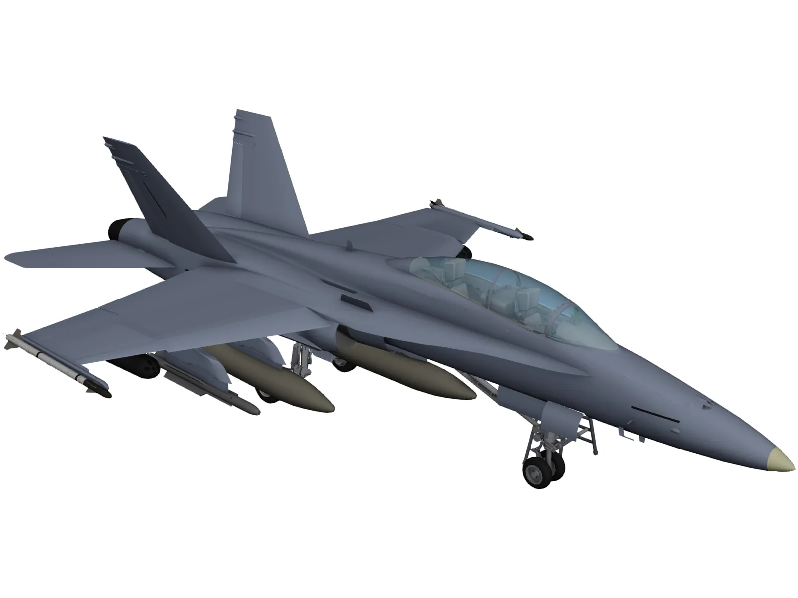 F-18D 3D Model