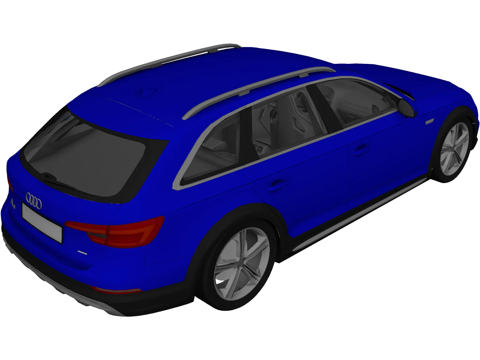 Audi A4 Avant (2018) 3D Model