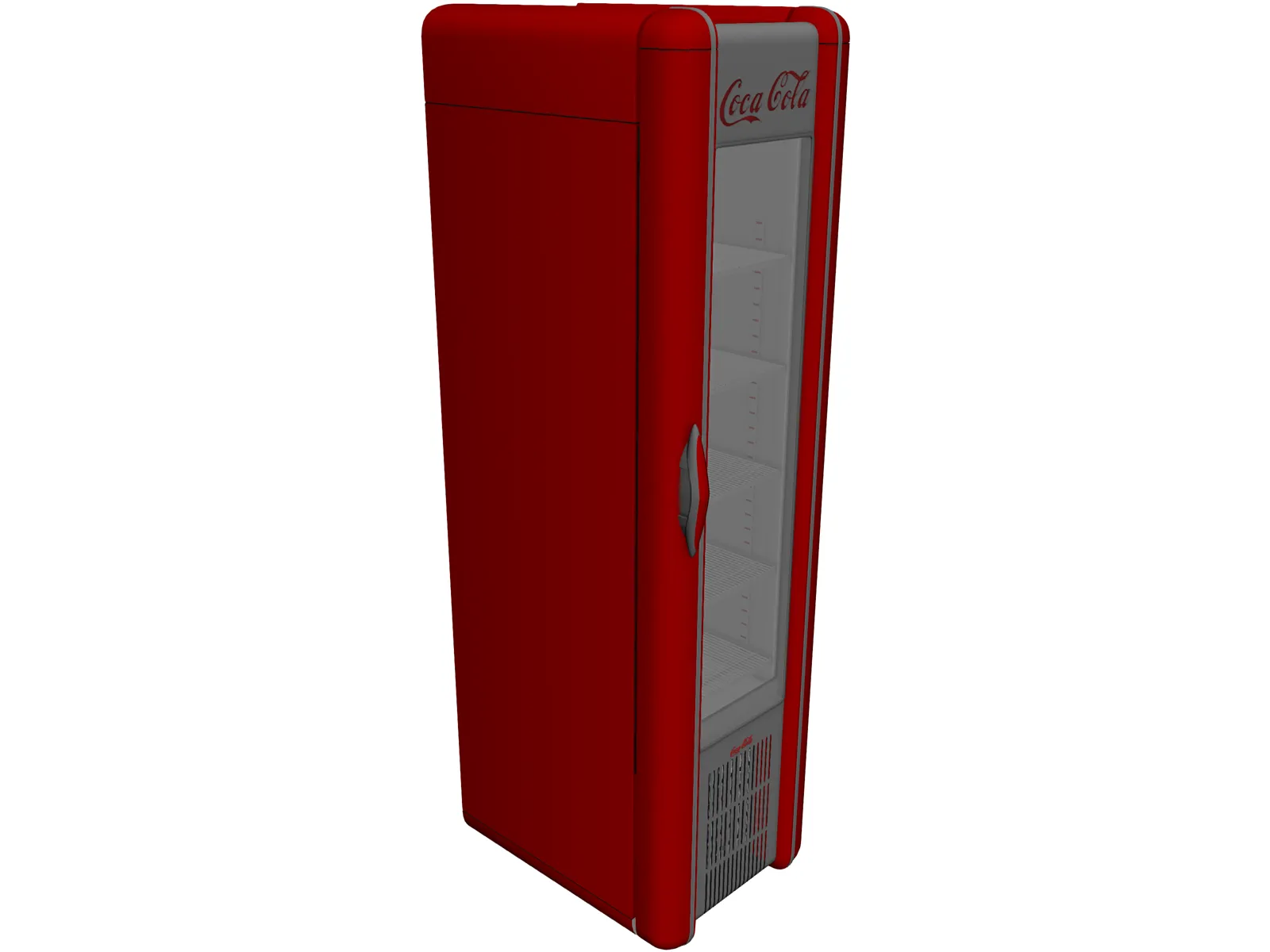 3dsmax coca-cola refrigerator