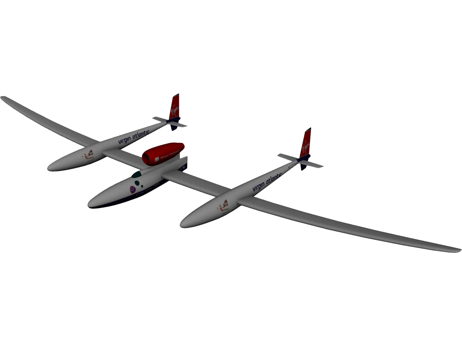 Virgin Atlantic GlobalFlyer 3D Model