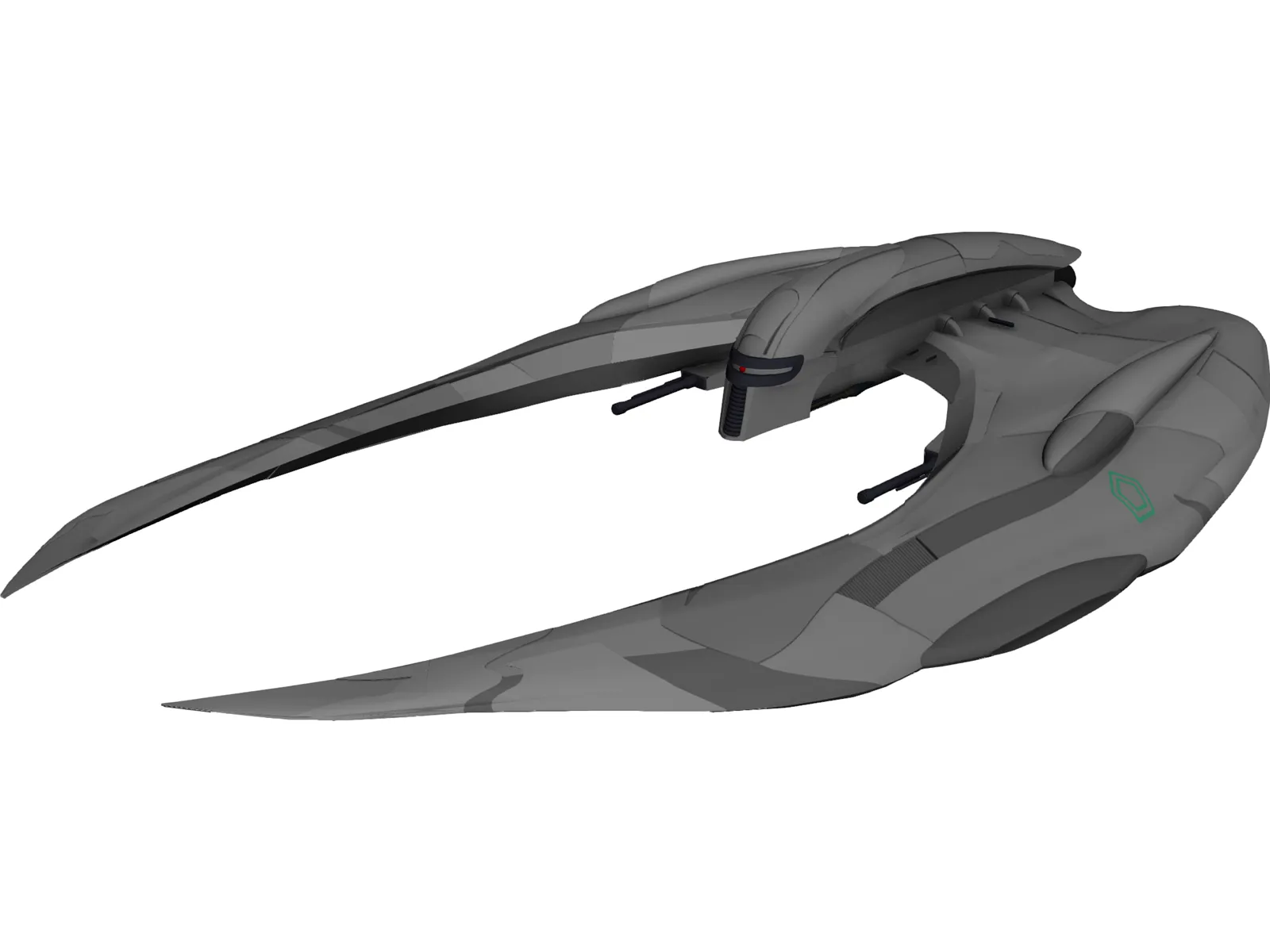 Cylon Raider 3D Model