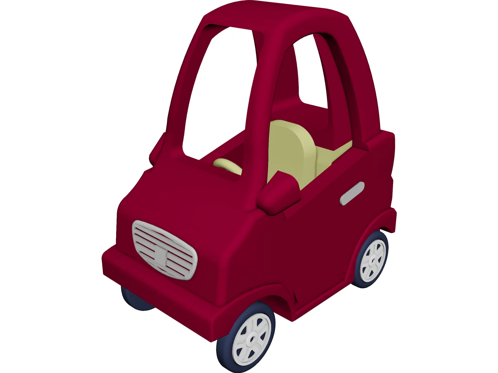 Coupe Toy Car 3D Model