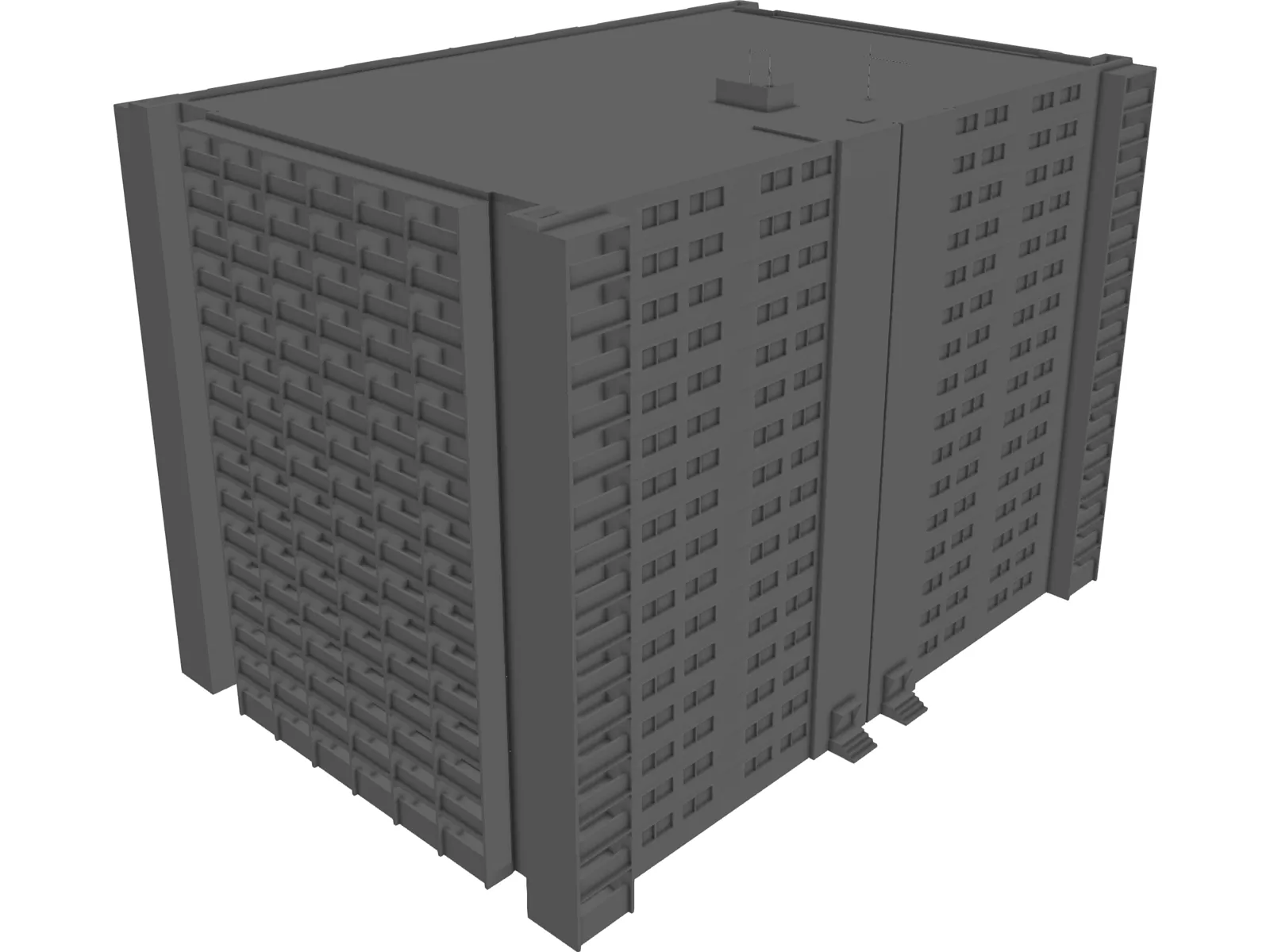 Apartment Tower Warsaw 3D Model
