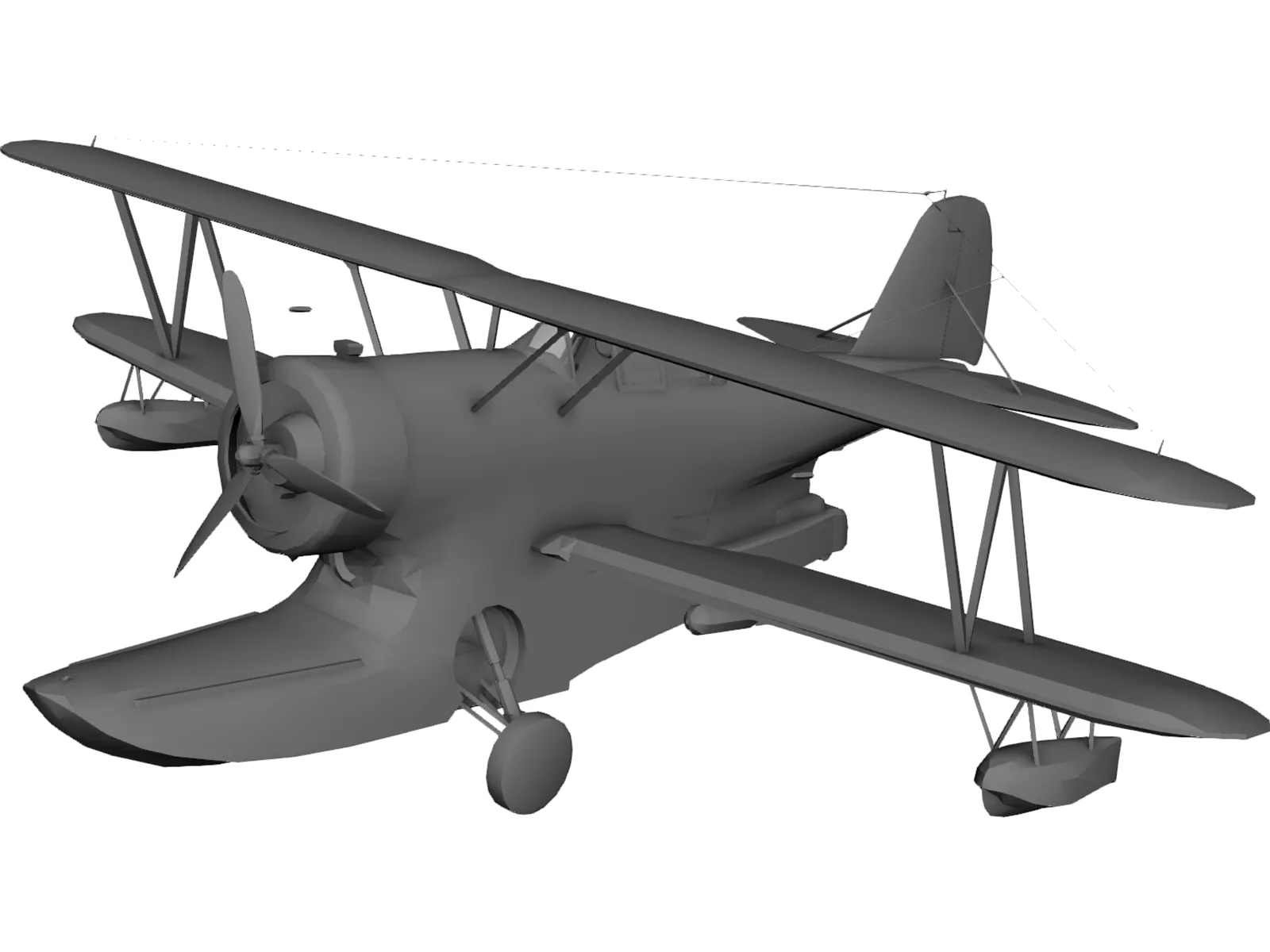 Grumman J2F Duck 3D Model