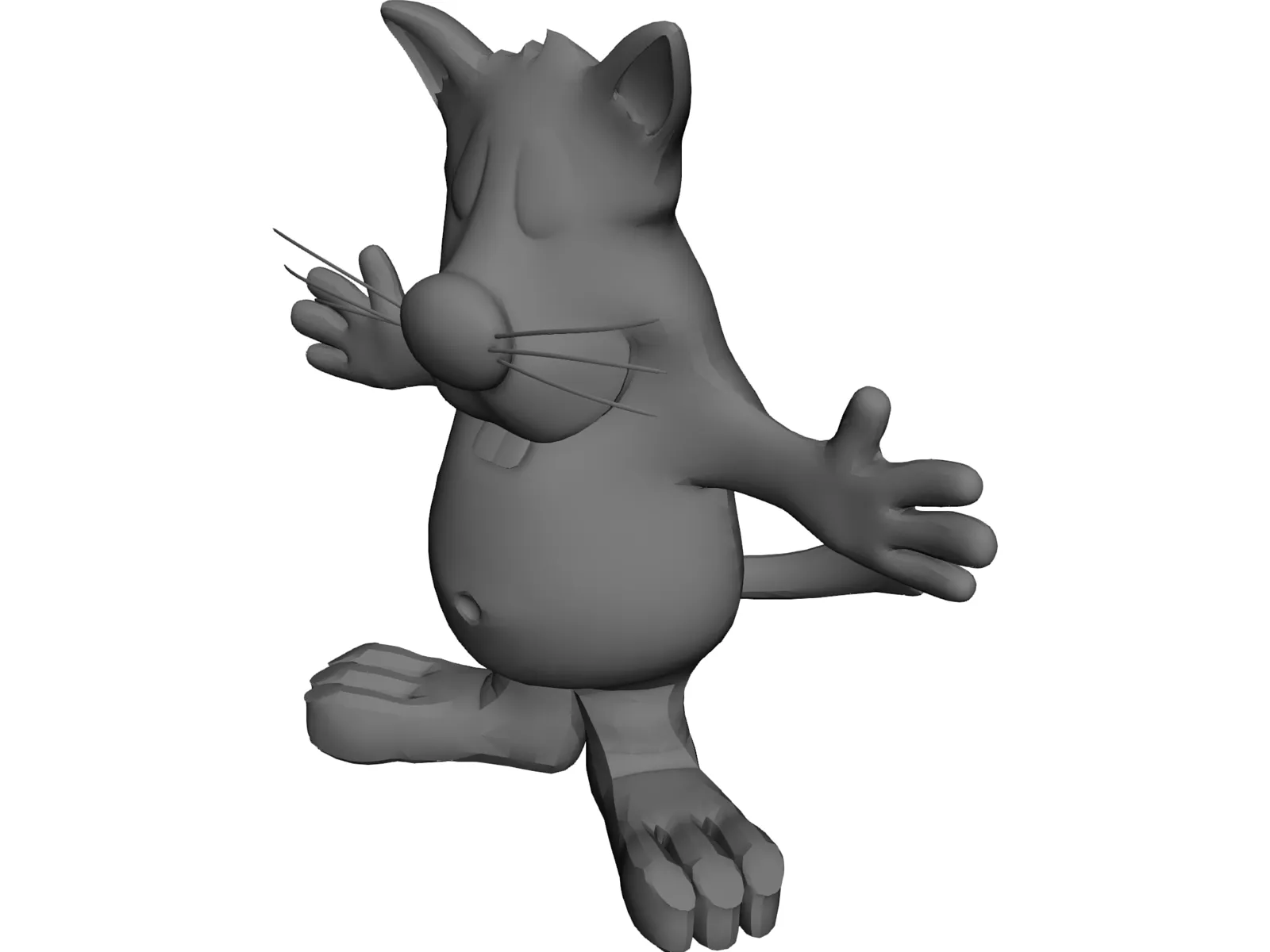 Cartoon Cat 3D Model