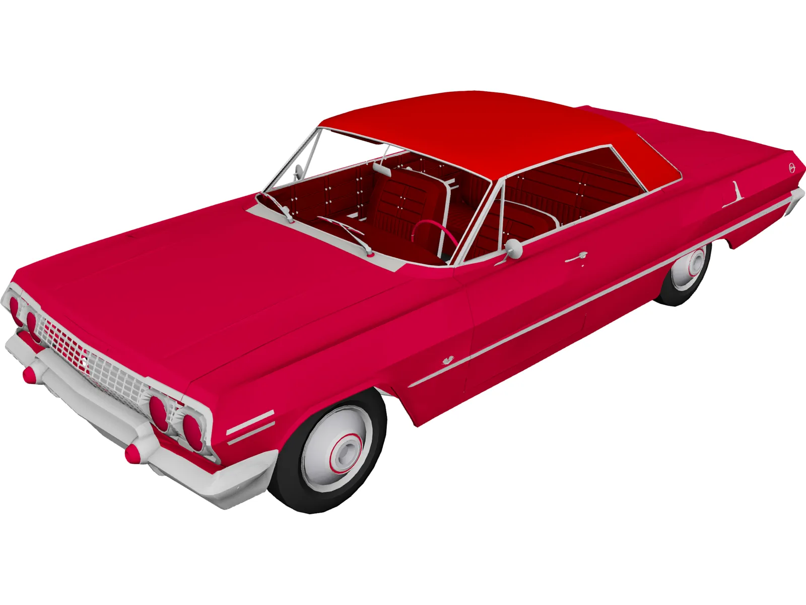 Chevrolet Impala 2-door (1963) 3D Model