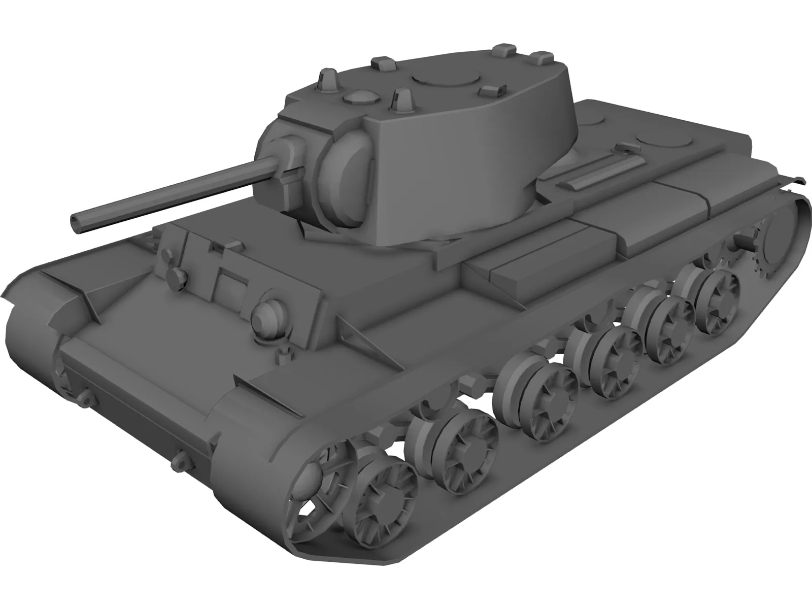 Tank KV-1 3D Model