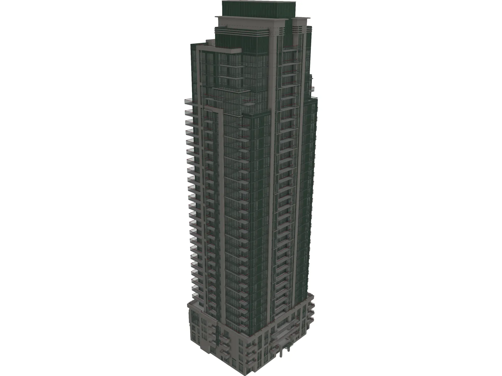 Condo Building 3D Model