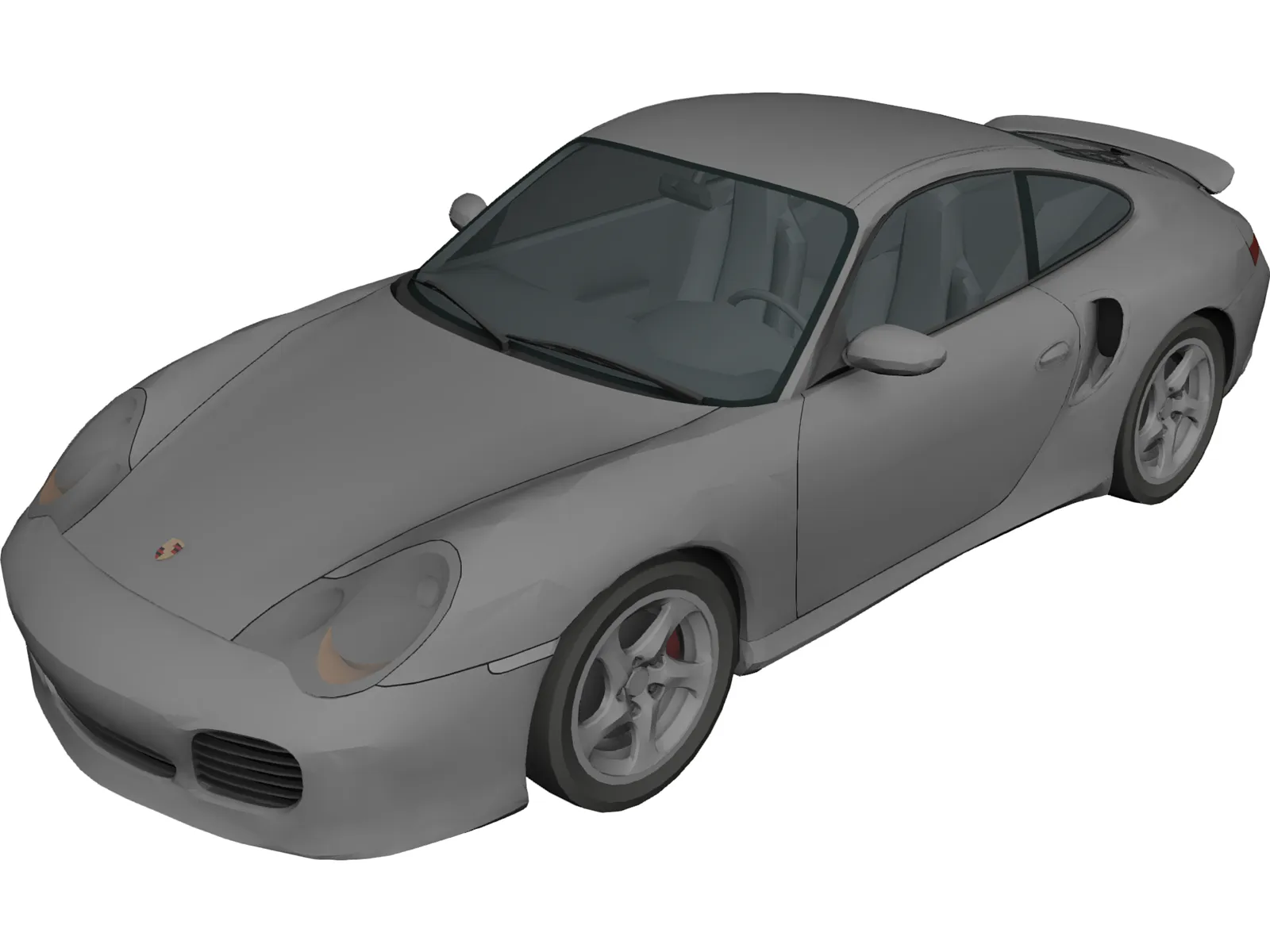 Porsche 911 996 Turbo 3D Model