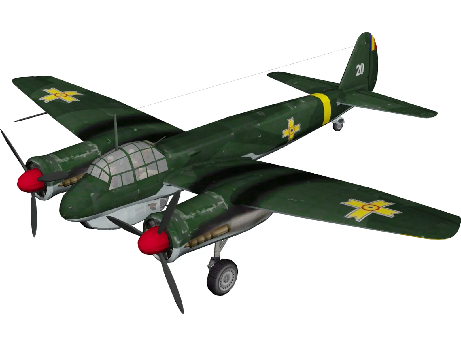 Junkers Ju 88C-2 3D Model