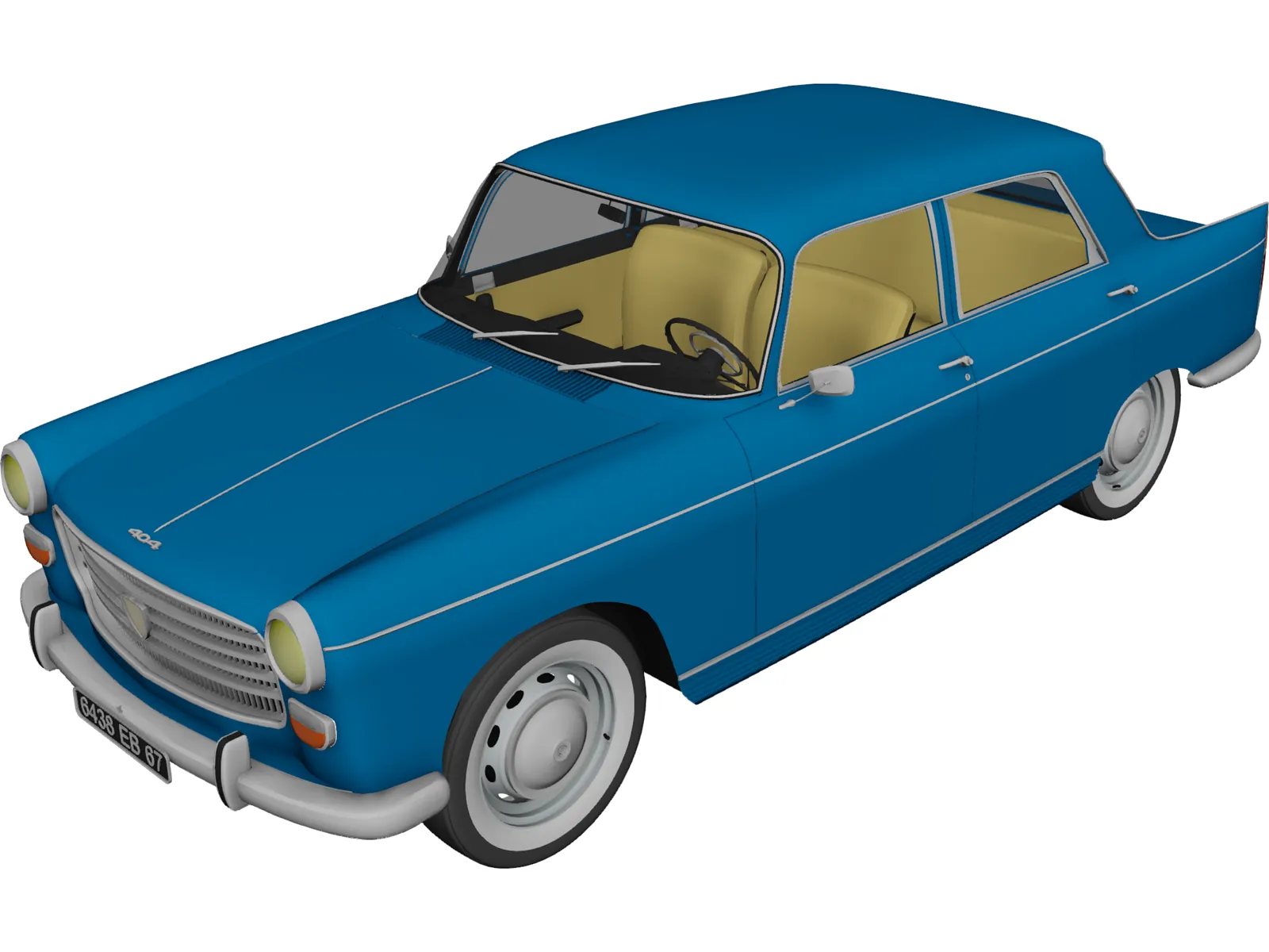 Peugeot 404 3D Model