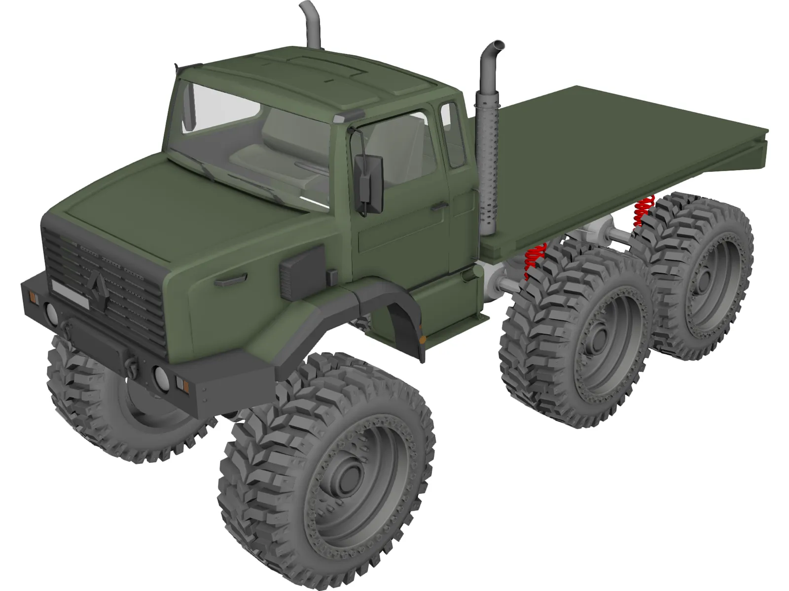 Military Truck 6x6 3D Model