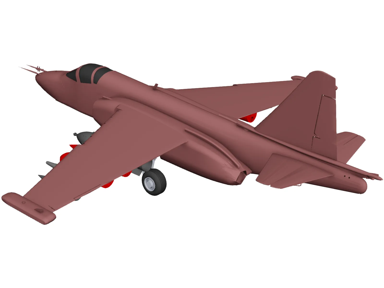 Sukhoi Su-25 Frogfoot 3D Model