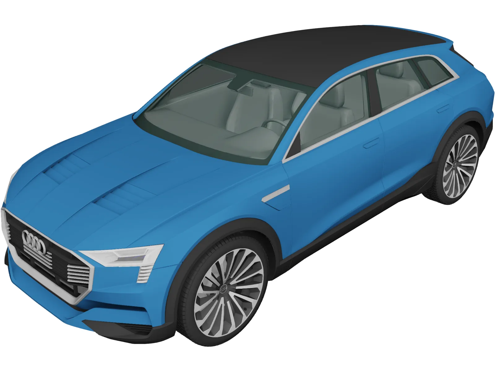 Audi E-tron Quattro Concept (2015) 3D Model