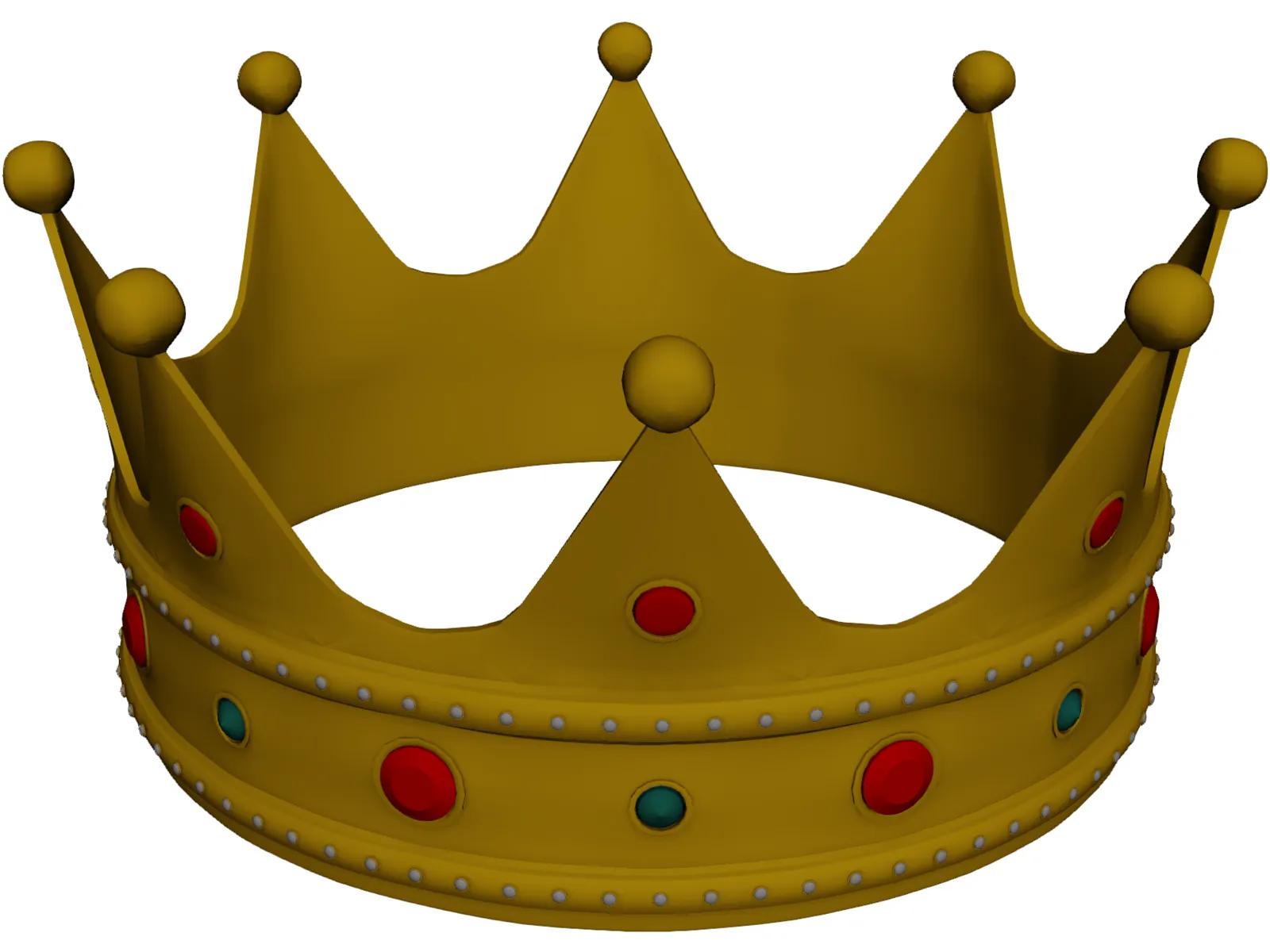 Crown Golden 3D Model