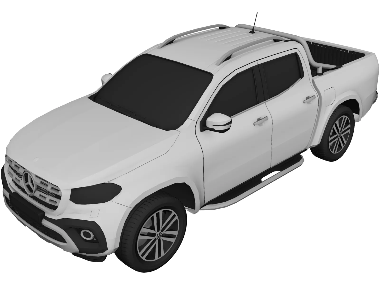 Mercedes-Benz X-class (2018) 3D Model