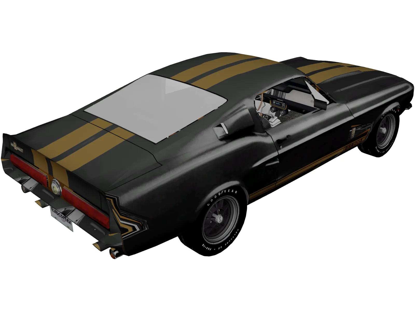 Ford Mustang Shelby GT500 (1967) 3D Model