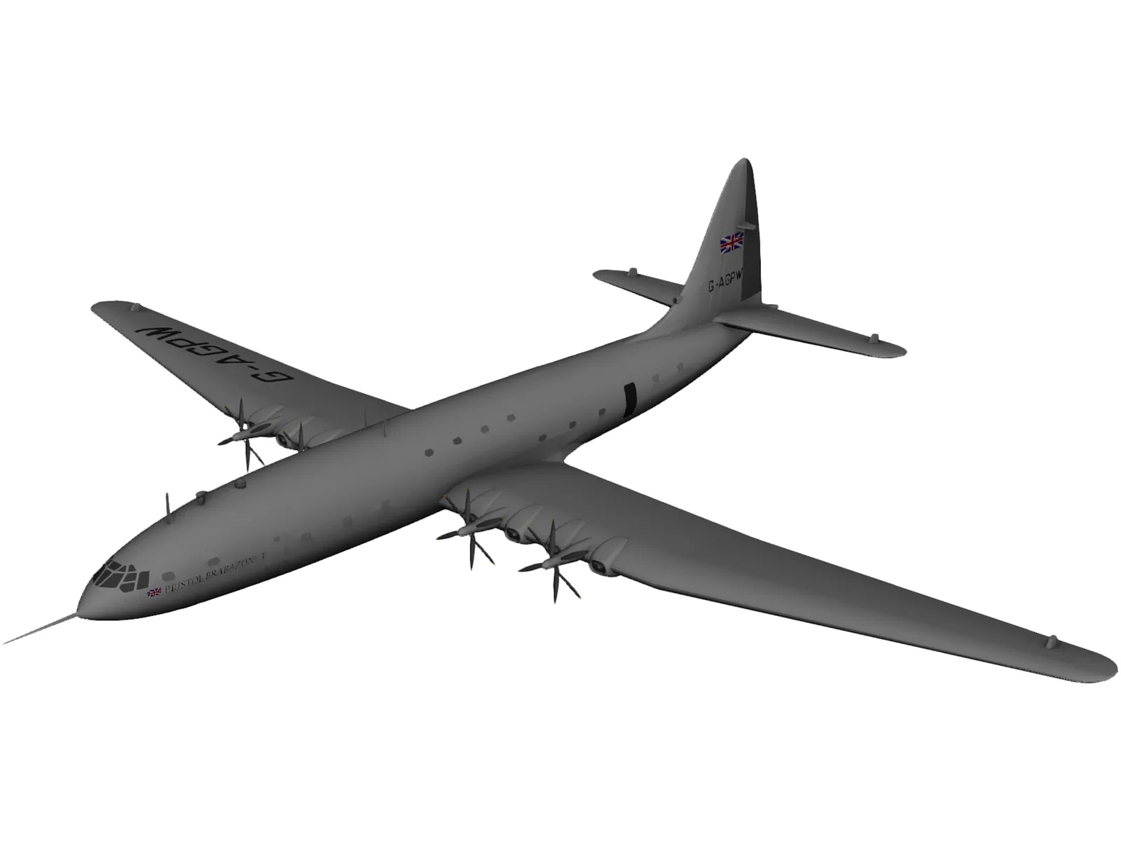 Bristol Brabazon 3D Model