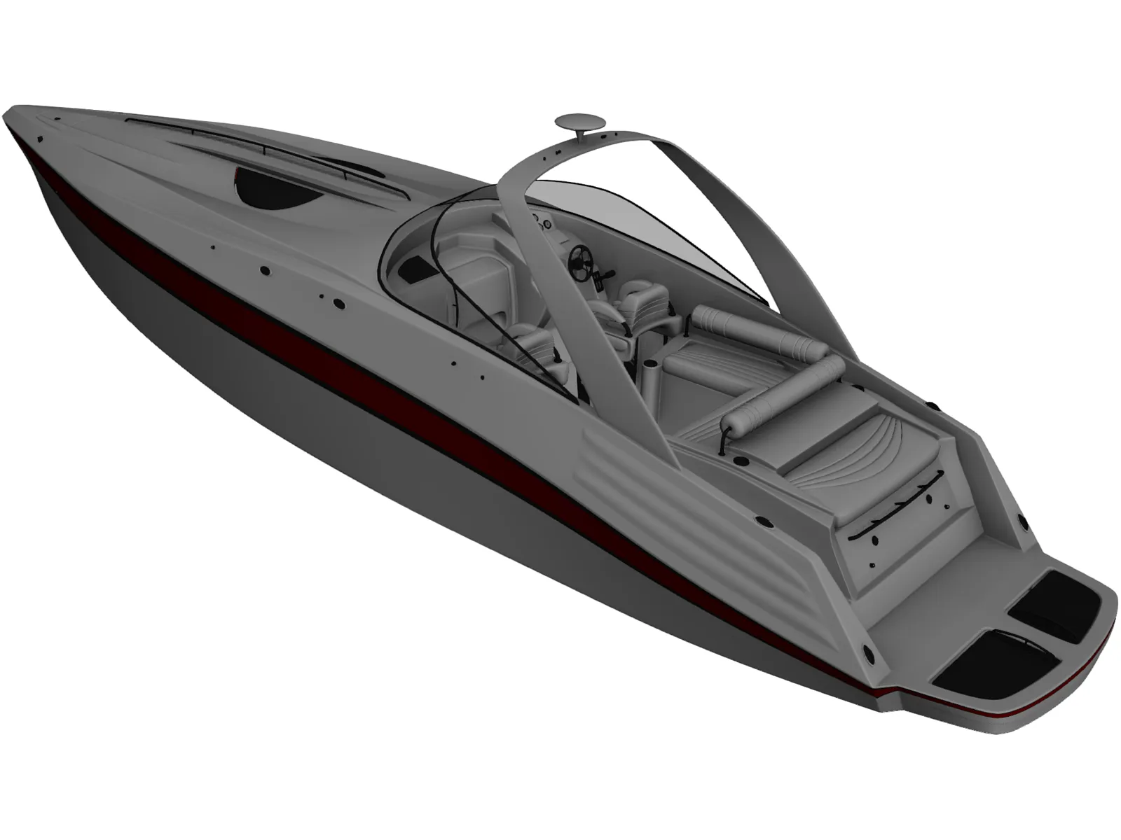 Speedboat 3D Model