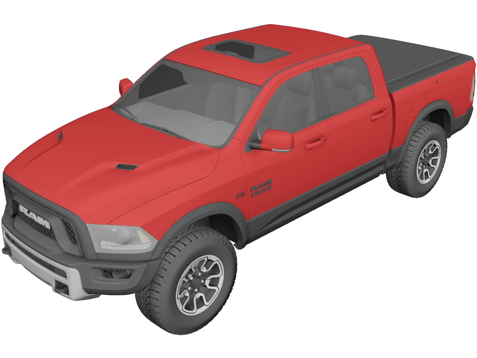 Dodge Ram 1500 Rebel (2015) 3D Model