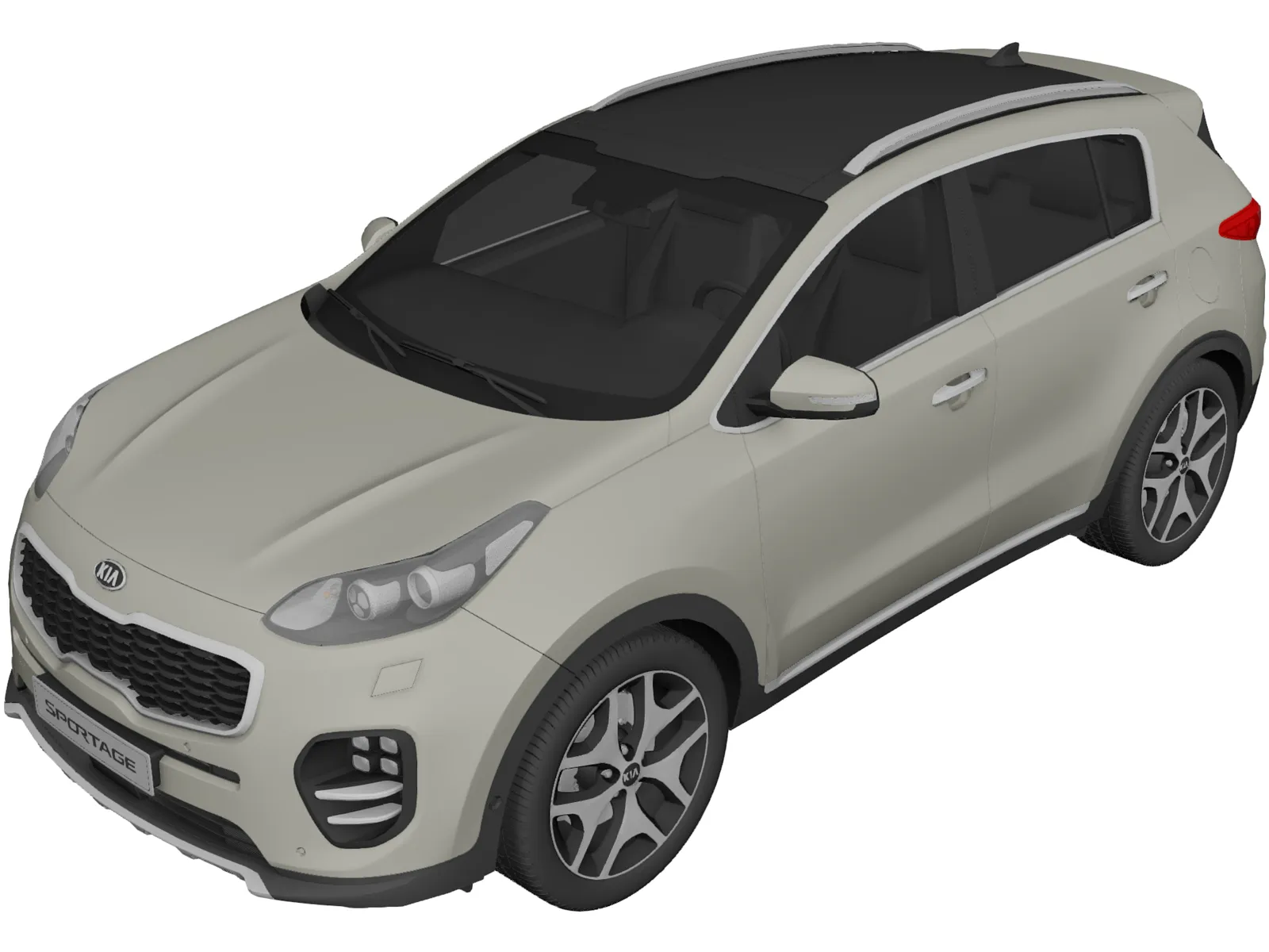 Kia Sportage (2016) 3D Model