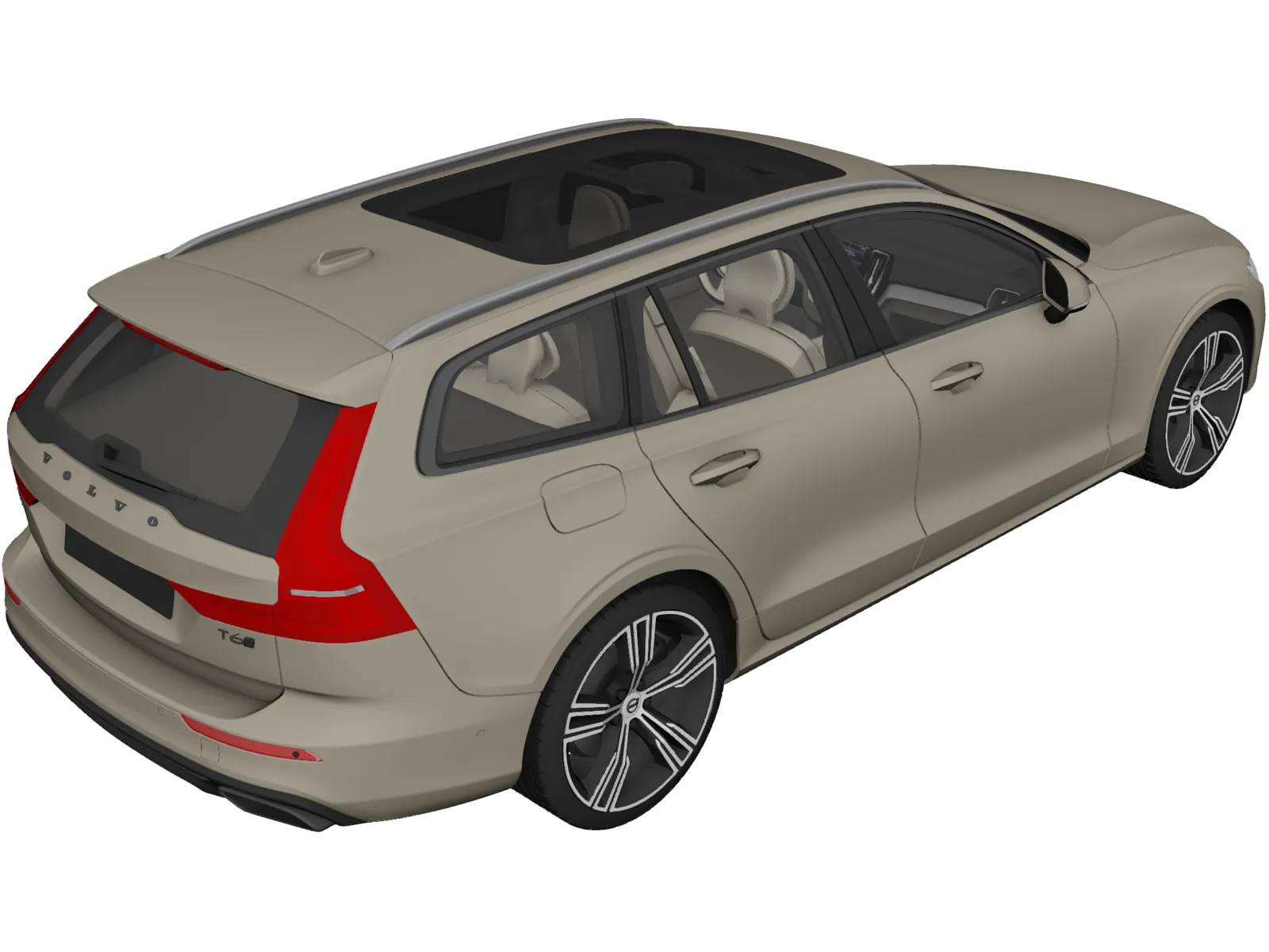 Volvo V60 (2019) 3D Model