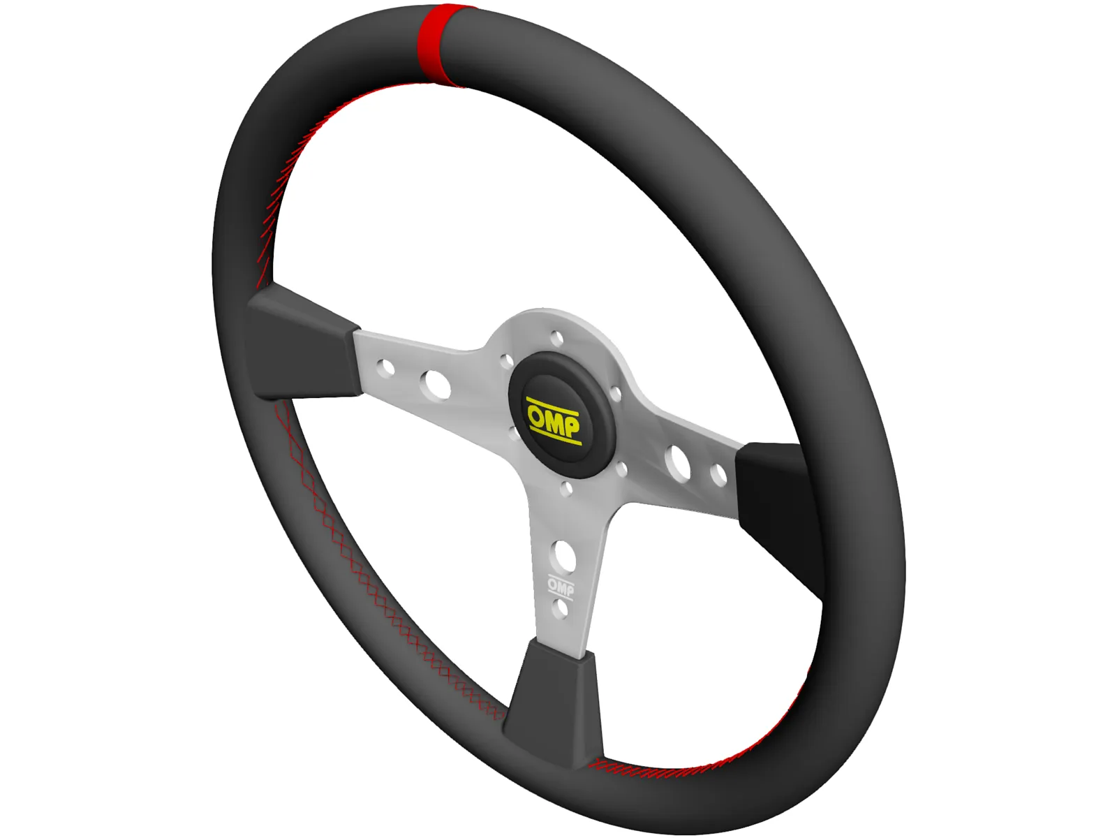 OMP Racing Steering Wheel 3D Model