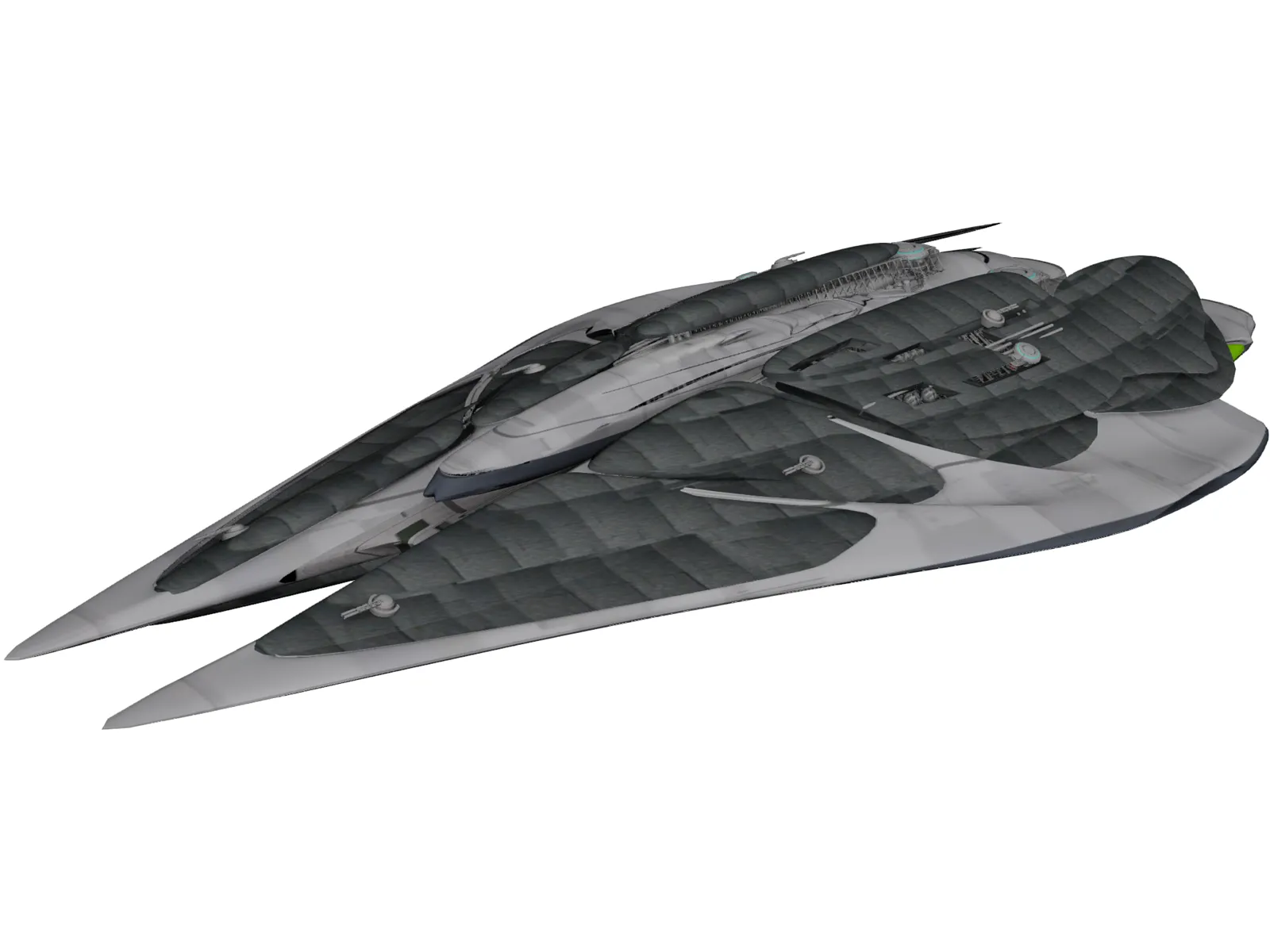 Kamerian Battle Cruiser 3D Model