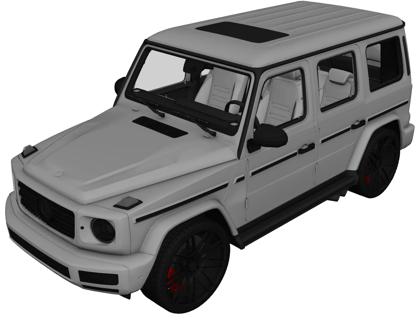 Mercedes-Benz G500 (2019) 3D Model