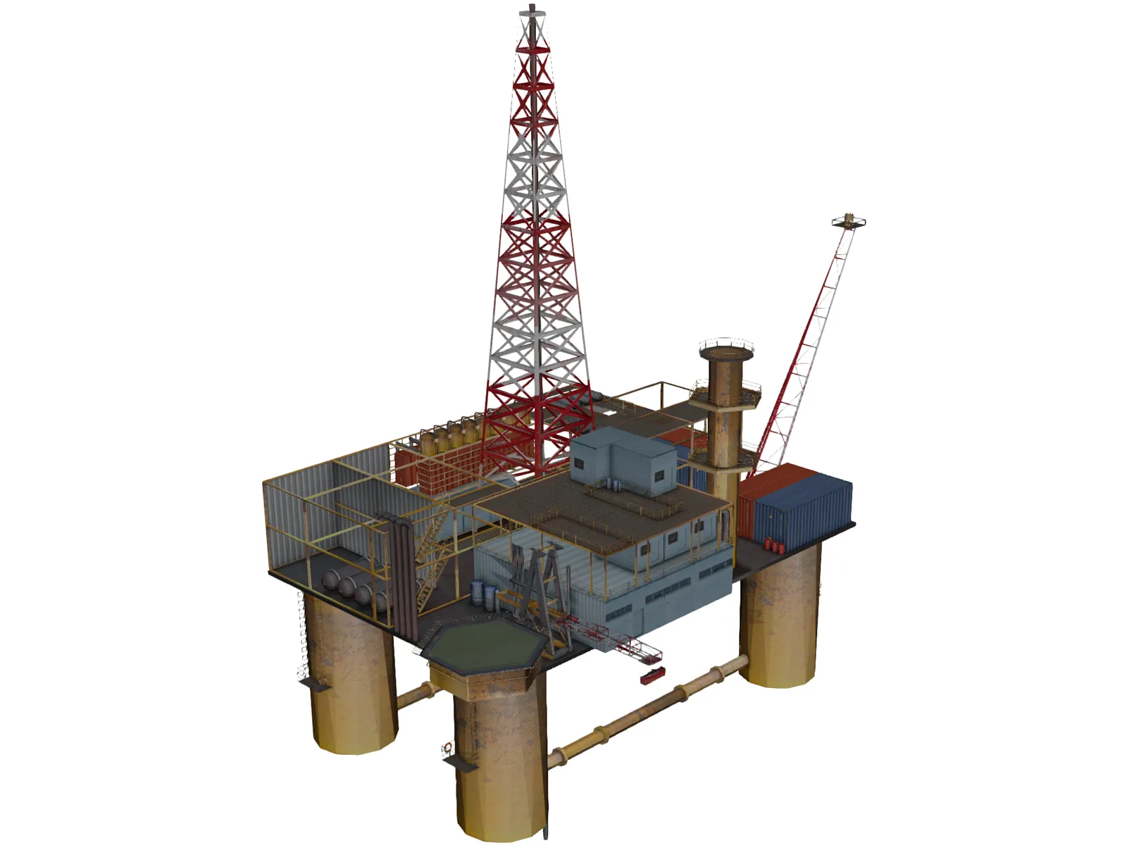 Oil Platform 3D Model