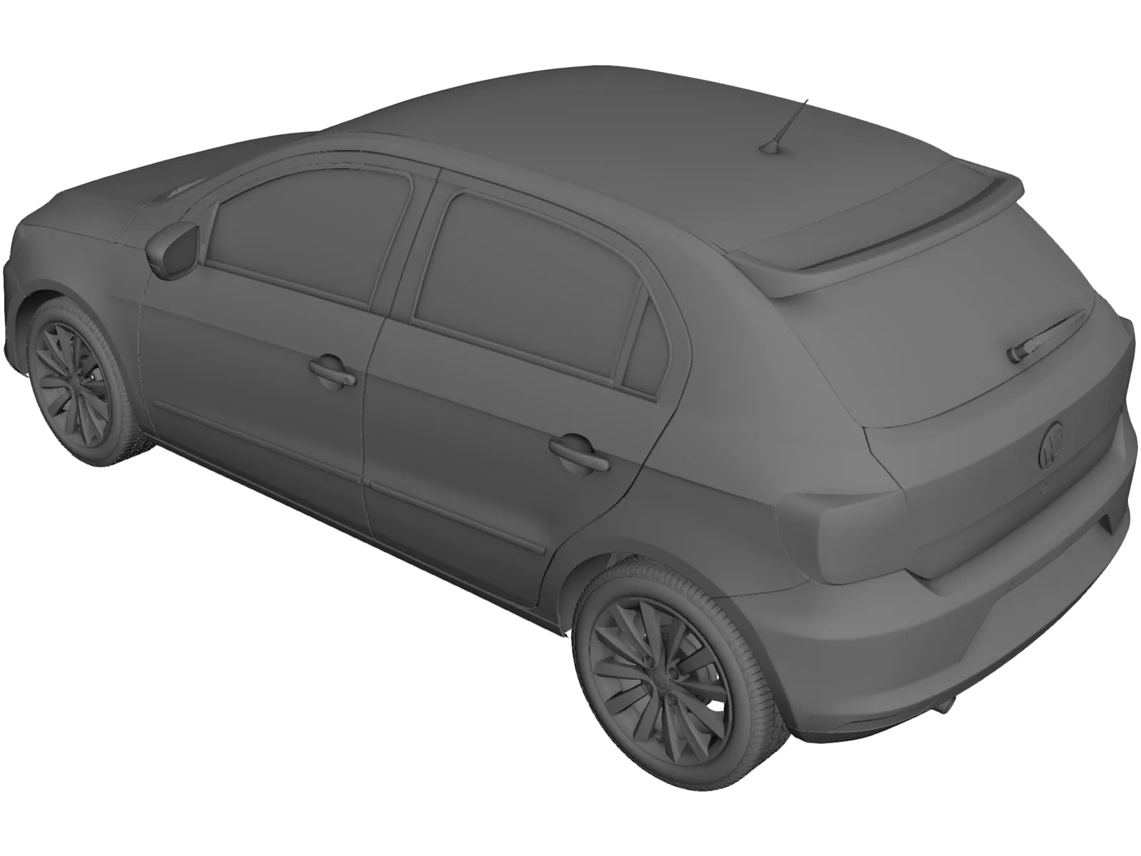 Volkswagen Gol GT (2015) 3D Model