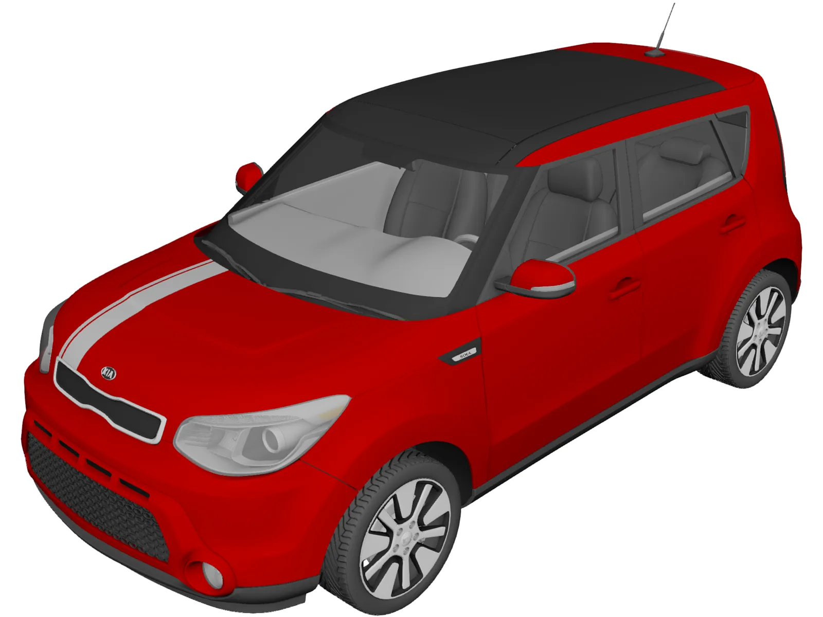 Kia Soul (2014) 3D Model