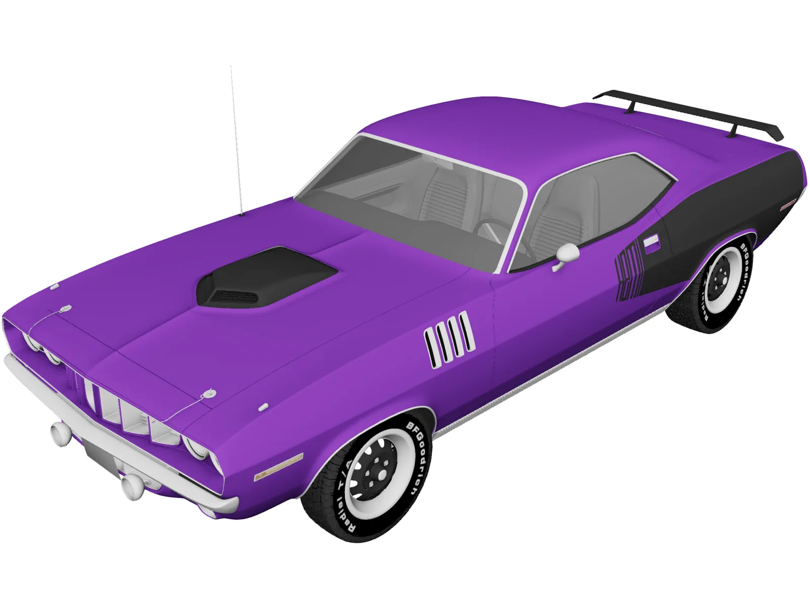 Plymouth Barracuda (1971) 3D Model