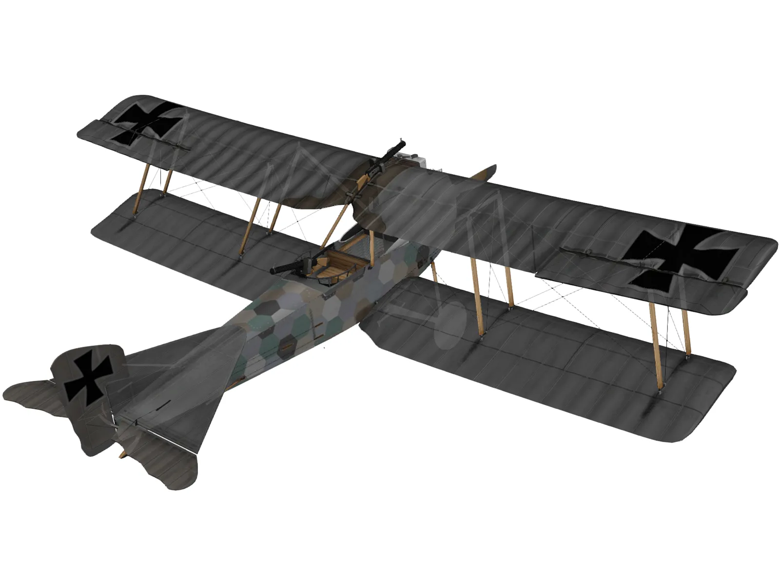 Hansa-Brandenburg C.I 3D Model