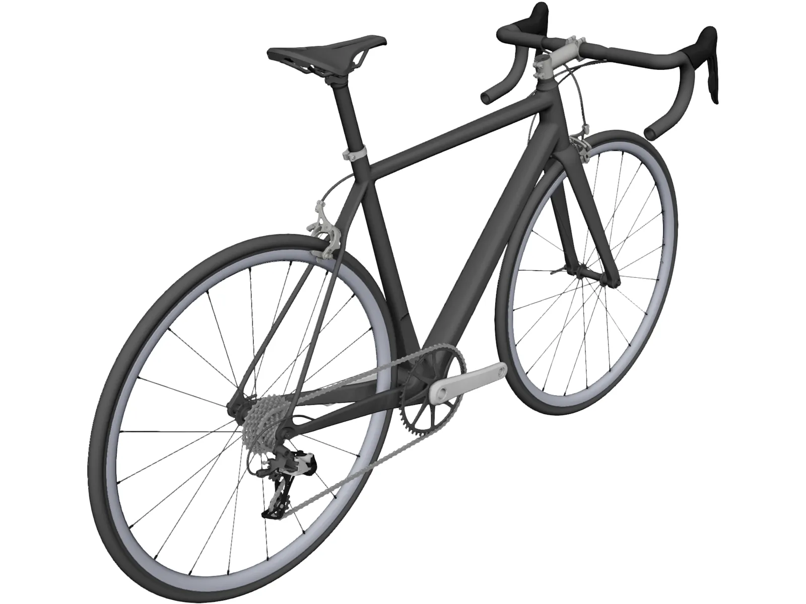 Classic Road Bike 3D Model