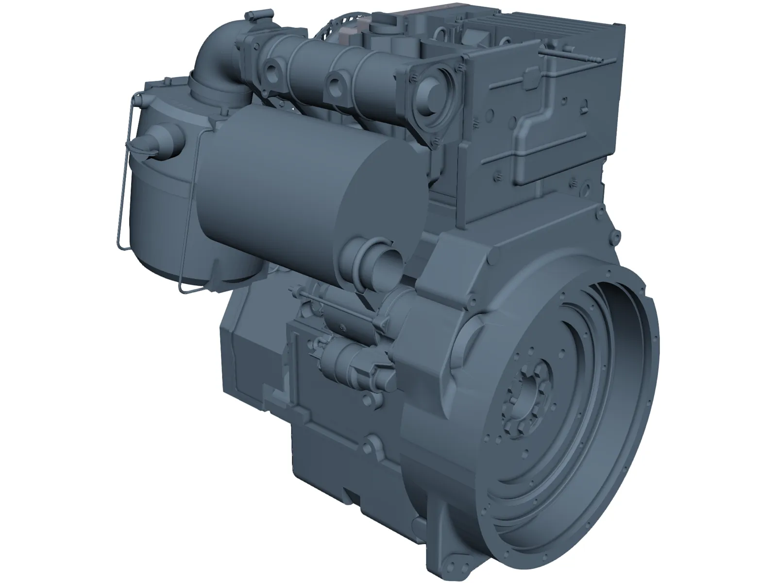 Deutz D2011 L02 Engine 3D Model