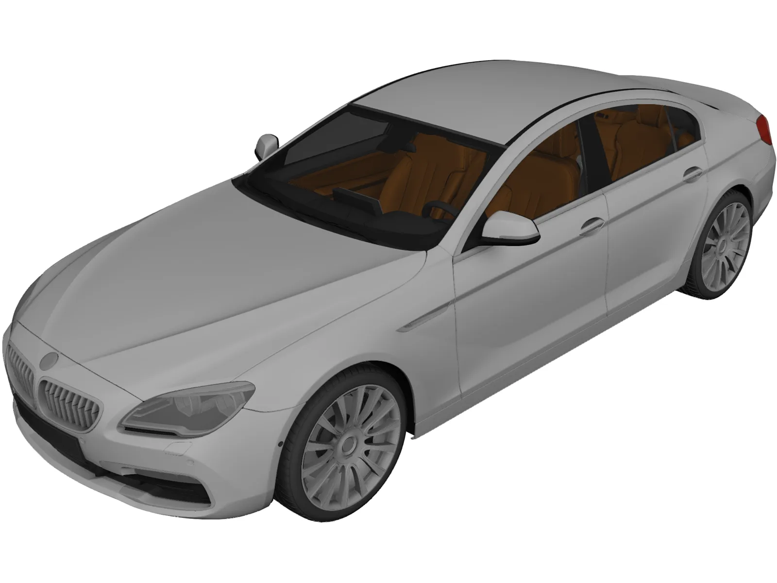 BMW 6-Series Gran Coupe (2015) 3D Model