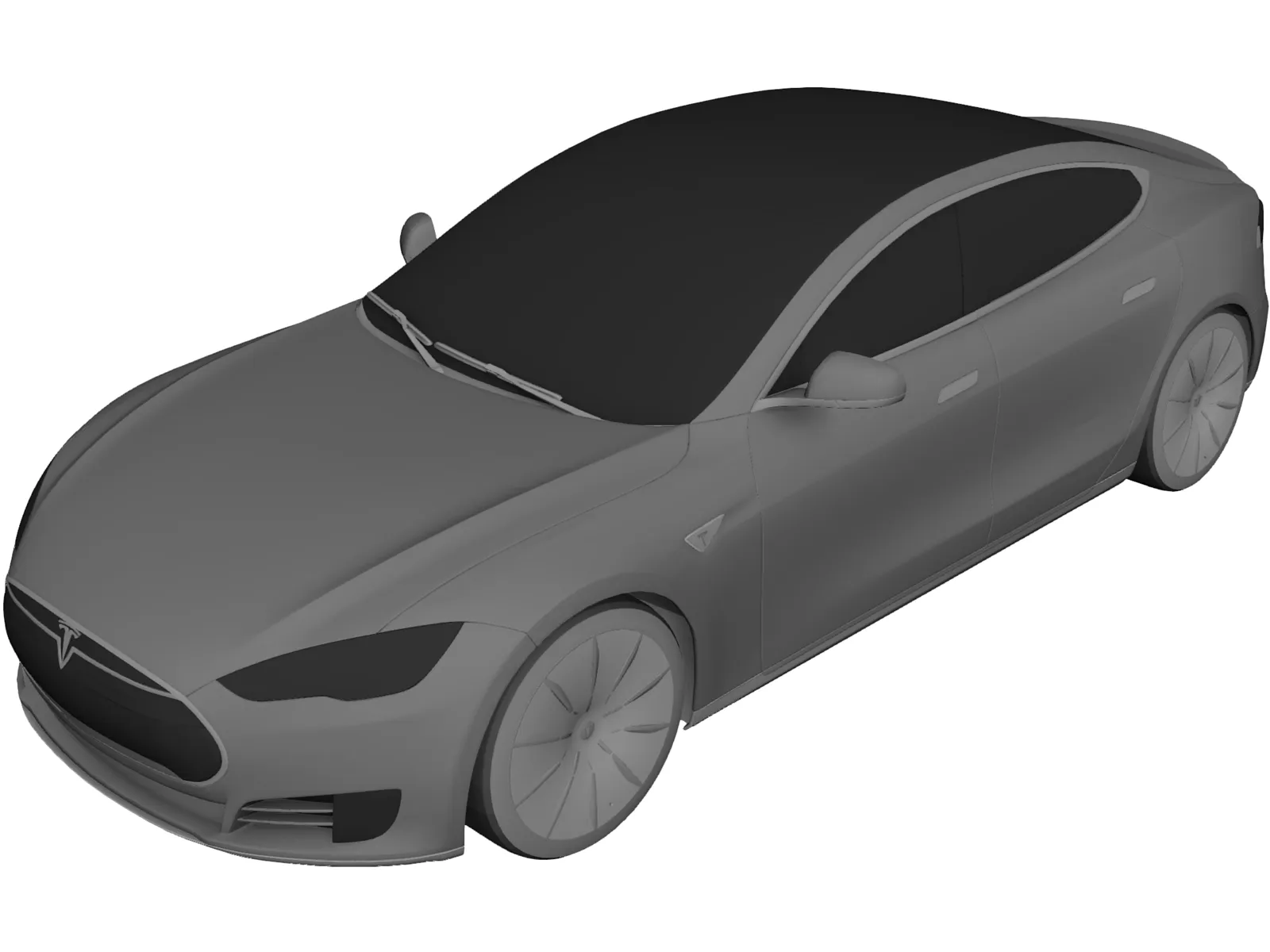 Tesla Model S P100D 3D Model