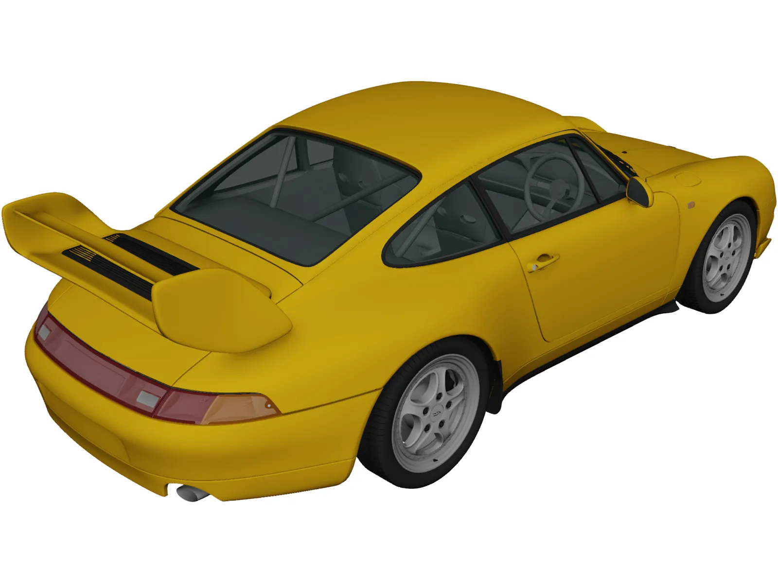 Porsche 911 Carrera Clubsport (1995) 3D Model