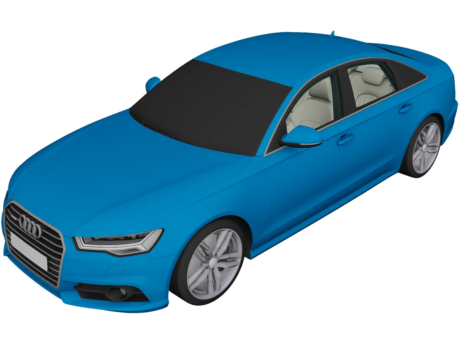 Audi A6 TFSI (2017) 3D Model