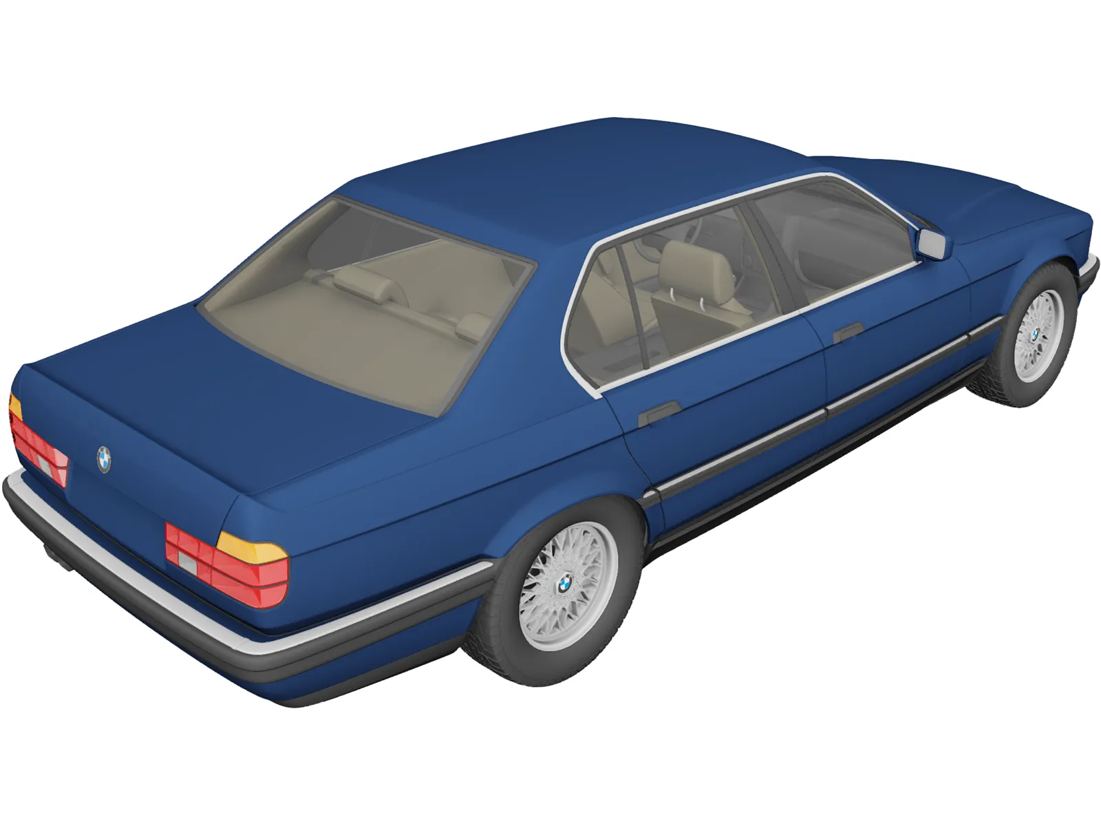 BMW 7-series E32 3D Model